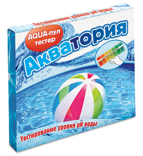 Акватория  AQUA-пул-тестер 5 ампул по 2 мл+тест шкала