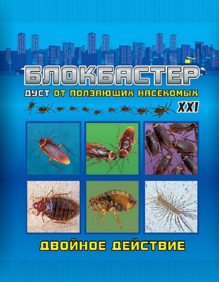 Блокбастер XXI дуст от ползающих насекомых 100 гр