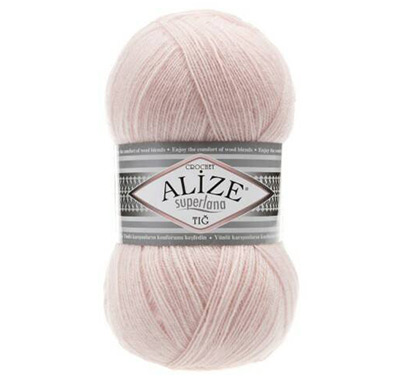 Пряжа Alize Superlana TIG № 271 (570 м) 100 гр. жемч.-розовы